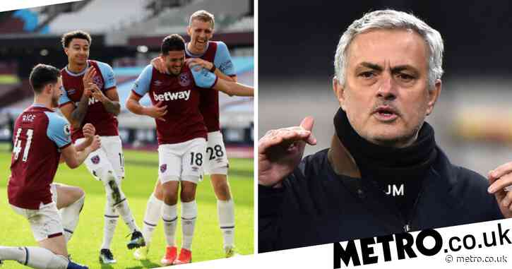 Declan Rice reveals how Jose Mourinho helped inspire West Ham’s win over Tottenham