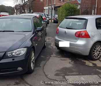 Parents' frustration as cars are parked on Blackburn pavement