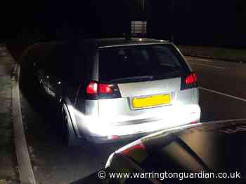 Police seize vehicle driven wrong way round Lymm roundabout