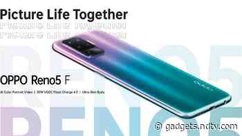 Oppo Reno 5F With Quad Rear Cameras, 30W Fast Charging to Launch on March 22