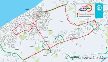 Dit is het parcours voor de Bredene Koksijde Classic