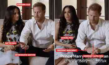 Prince Harry 'dominant' and Meghan Markle 'demure' in video 