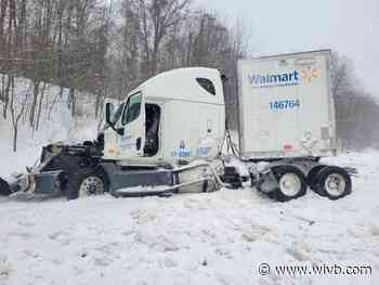 Tractor trailer crash causes lane restrictions on Route 219 near Genesee Road