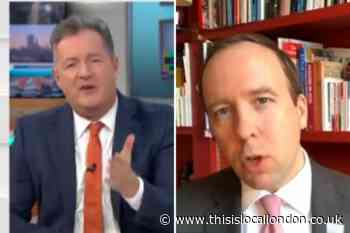 Matt Hancock and Piers Morgan rage during fiery GMB clash