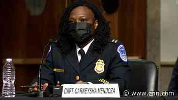 Police officer describes suffering chemical burns on her face