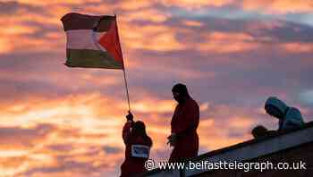 Six arrested after rooftop protest at Israeli-owned ‘drone parts’ factory