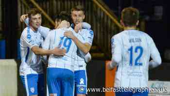 Curtis Allen double sends Coleraine third with win over Carrick Rangers