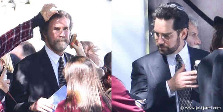 Will Ferrell & Paul Rudd Film a Jewish Funeral Scene for Upcoming Comedy Series 'The Shrink Next Door'