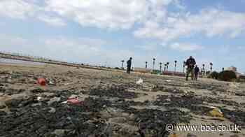 Clear-up of Israel's coastline after oil spill continues
