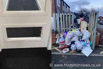 Piles of rubbish at block of flats brings flytipping and rats