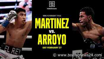 Julio Cesar Martinez vs. McWilliams Arroyo this Saturday on Feb.27th on Dazn
