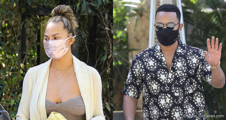 John Legend & Chrissy Teigen Head Out on Lunch Date in Bel-Air