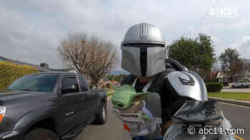 Keep an eye out, there's a Mandalorian skating the streets of Los Angeles