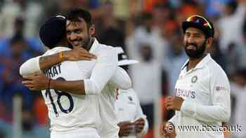 India v England: Axar Patel takes 6-38 as tourists fold for 112