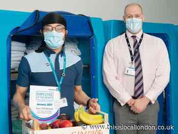 Linen porter wins employee of the month at QEH in Greenwich