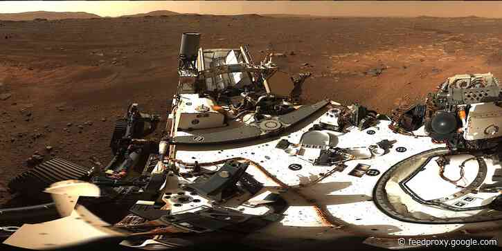 NASA just unveiled a high-def, 360-degree panorama of Mars from the Perseverance rover. It's made from 142 photos.