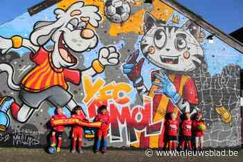 KFC Mol wil met graffitikunstwerk nieuwe spelertjes aantrekk... (Mol) - Het Nieuwsblad