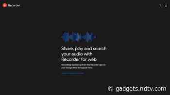 Google Recorder Web App Allows for Real-Time Transcriptions for Pixel Audio Recordings on Desktop