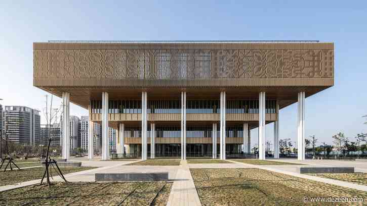 Mecanoo cloaks palatial Tainan Public Library with decorative aluminium cladding