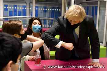 Prime Minister Boris Johnson visits East Lancashire primary school