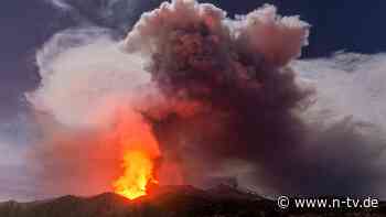 "Ein Rekord": Ätna schleudert Lava 500 Meter in die Höhe
