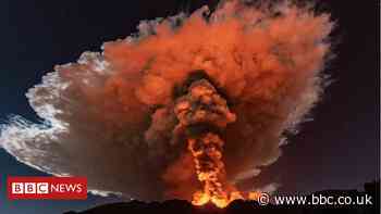 In Pictures: Mount Etna eruption lights up Sicily's night sky
