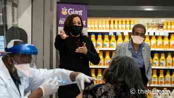 Harris visits DC pharmacy to promote vaccine program