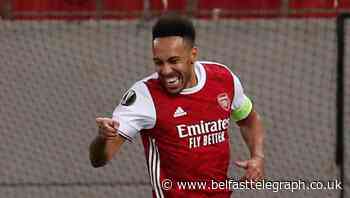 Pierre-Emerick Aubameyang nets late winner as Arsenal battle past Benfica