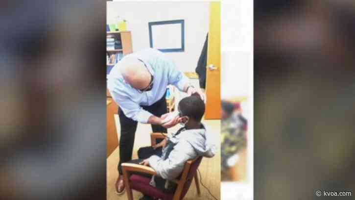 Principal goes viral after fixes student’s haircut after it kept him from going to class