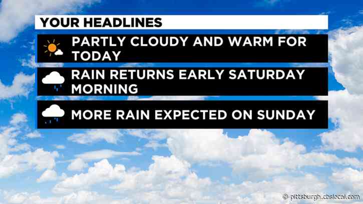 Pittsburgh Weather: Warm Temperatures On Friday Before Rain Chances Over The Weekend