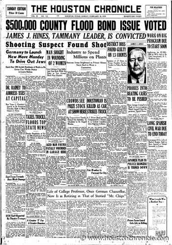 Houston Chronicle Page One: Feb. 26, 1939 - Houston Chronicle