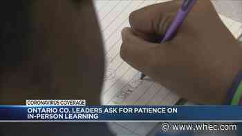 Ontario County leaders urge 'patience' for in-person learning