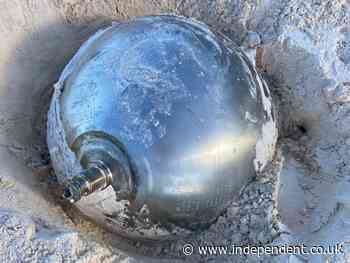 Mystery 41kg Russian metal object found on beach in Bahamas ‘could be from spacecraft’