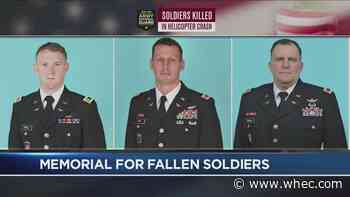Memorial service held for 3 soldiers killed in Mendon helicopter crash
