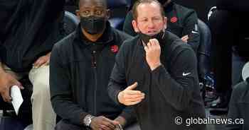 Nick Nurse, 5 Toronto Raptors coaching staff members sidelined due to COVID-19 safety protocols - Global News