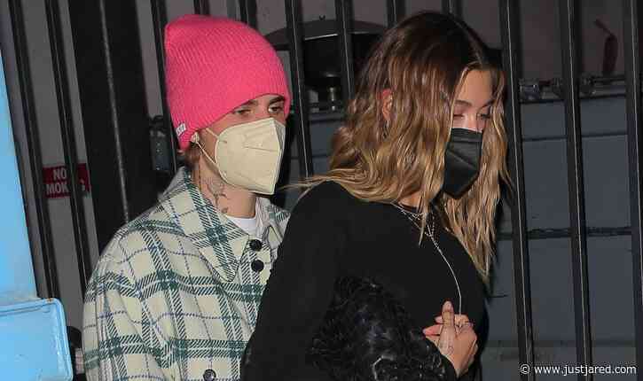 Justin Bieber & Wife Hailey Flaunt Cute PDA During a Friday Night Out in L.A.