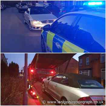 Chorley: Police seize Mercedes from uninsured driver in Coppull