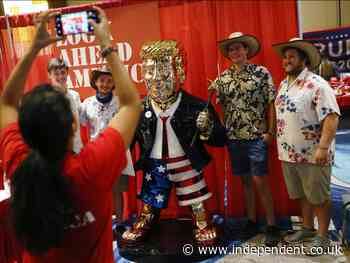 The Trump golden statue everyone is talking about was made in Mexico