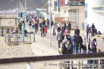 Bournemouth beach busy as residents enjoy isolated warm spell - Bournemouth Echo