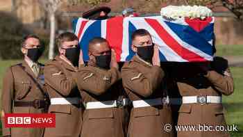Tributes paid by Captain Sir Tom's family at funeral