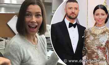 Jessica Biel jokes her forgetfulness is due to 'baby brain' during series promotion