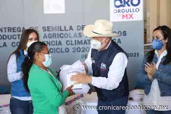 Entregan apoyos en Cadereyta de Montes a productores agrícolas - Crónica Regional