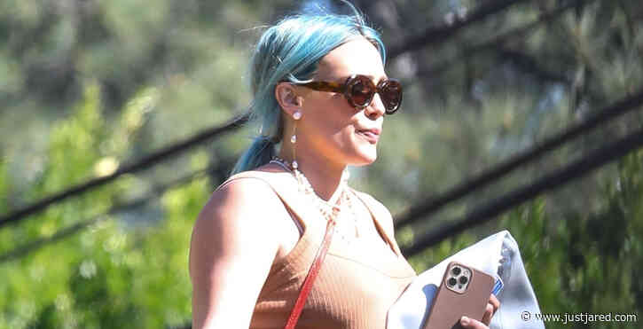 Pregnant Hilary Duff Wears Bump-Hugging Dress While Out in L.A.