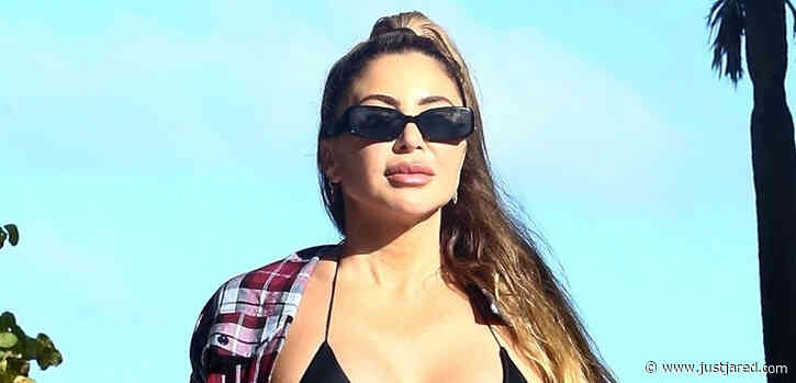 Larsa Pippen Bares Rockin' Body in Black Bikini for Day at the Beach