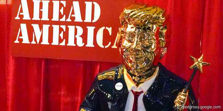 The 'larger-than-life' statue of Donald Trump at CPAC was made in Mexico