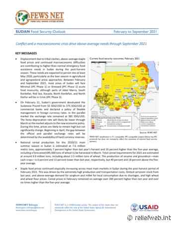 Sudan Food Security Outlook, February to September 2021 - Sudan - ReliefWeb