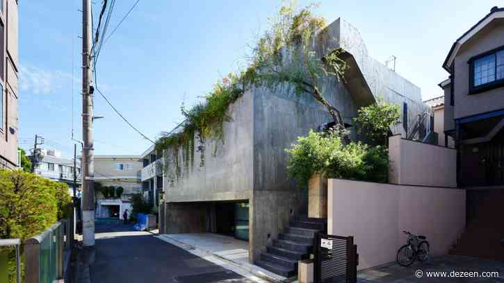 House T by Suppose Design Office is a "cave-like" concrete house in downtown Tokyo