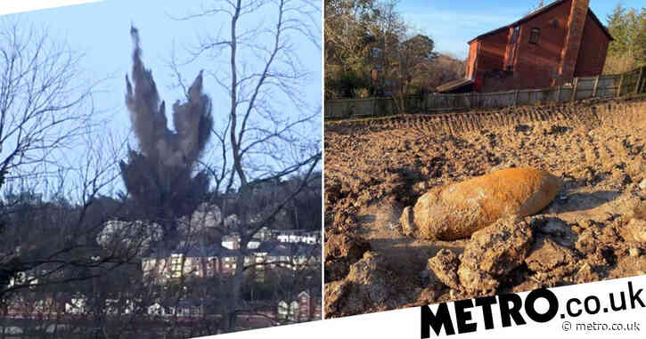 Exeter WW2 bomb blast leaves ‘double decker bus’ sized crater