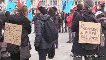 News Da un anno è fermo. Il mondo della cultura scende in piazza Protesta unitaria in - Telefriuli
