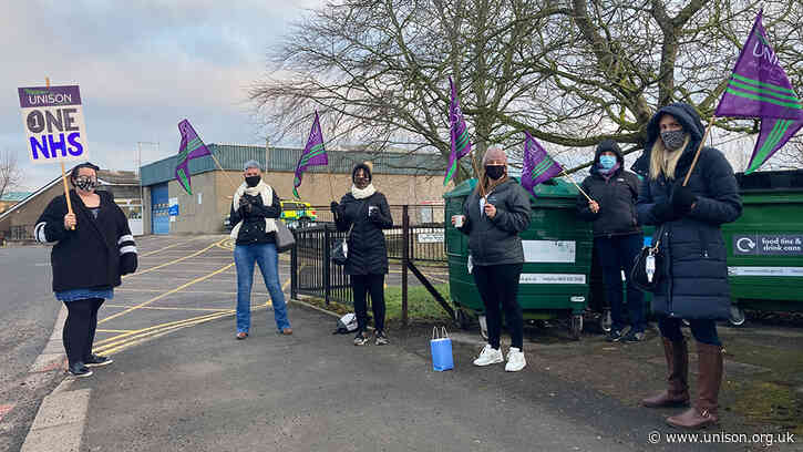 Cumberland Infirmary workers stage second strike